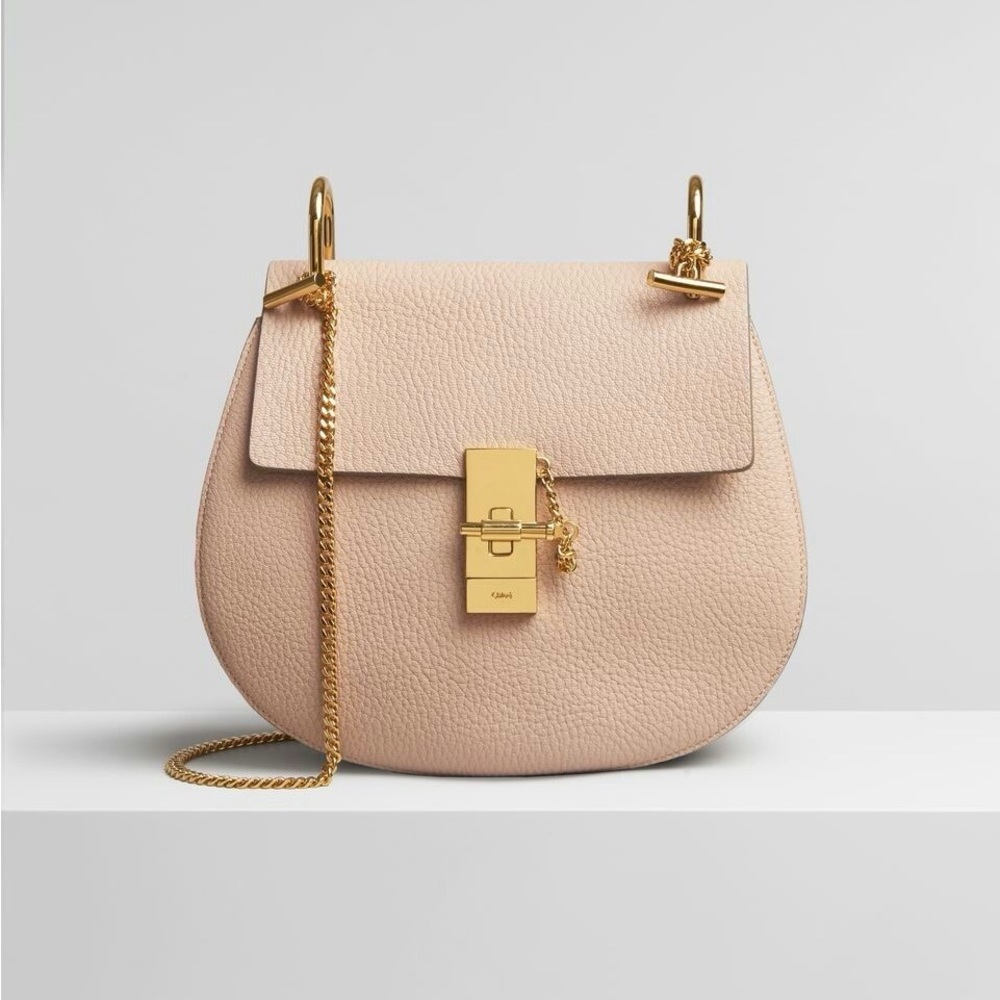 Chloe Drew Bag in Cement Pink